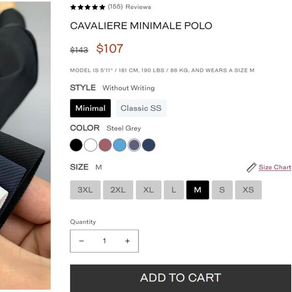 Enzo Cavalli Cavaliere Minimale Polo x 3 - Picture 3 of 6